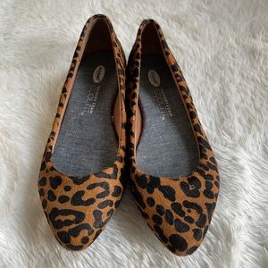 Dr Scholls Memory Foam Cheetah Print Flats
